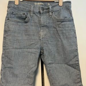 EUC 2 pair bundle Goodfellow total flex Jean shorts size 30